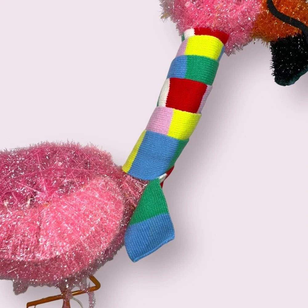 HTF Wondershop Tinsel‎ Christmas Flamingo Light-Up Yard Stake Decoration - Read